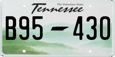 TN license plate B9543O