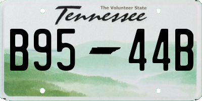 TN license plate B9544B