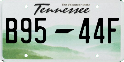 TN license plate B9544F