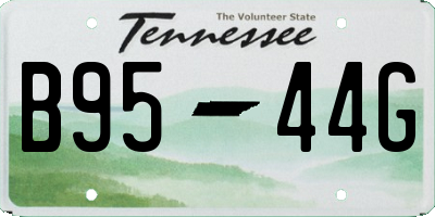 TN license plate B9544G