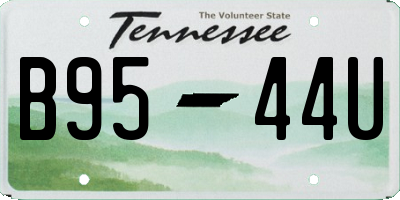 TN license plate B9544U