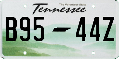 TN license plate B9544Z