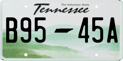 TN license plate B9545A