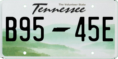 TN license plate B9545E