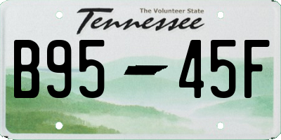 TN license plate B9545F