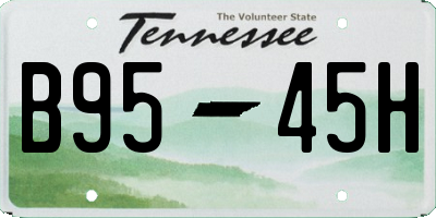 TN license plate B9545H