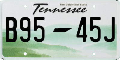 TN license plate B9545J