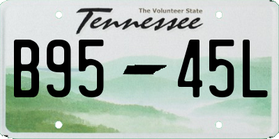 TN license plate B9545L