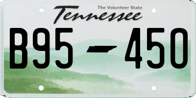 TN license plate B9545O