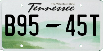 TN license plate B9545T