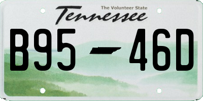 TN license plate B9546D