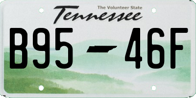 TN license plate B9546F