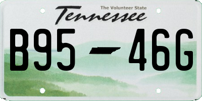 TN license plate B9546G