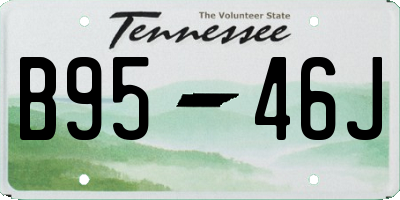 TN license plate B9546J