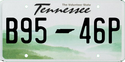 TN license plate B9546P