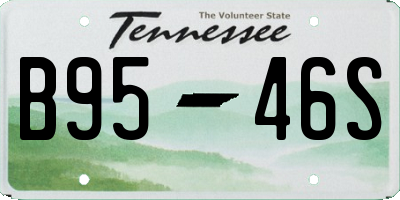TN license plate B9546S