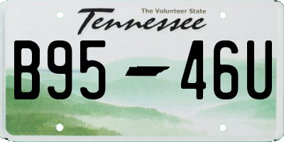 TN license plate B9546U