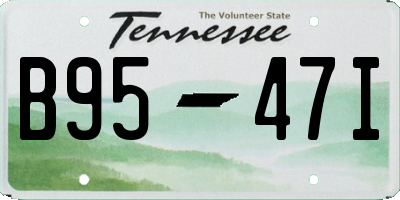 TN license plate B9547I