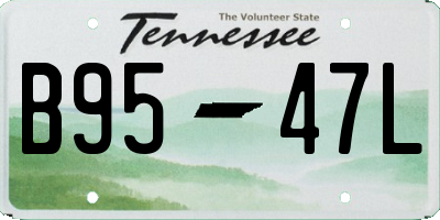 TN license plate B9547L