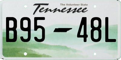 TN license plate B9548L