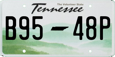 TN license plate B9548P