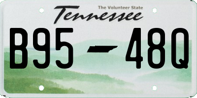 TN license plate B9548Q