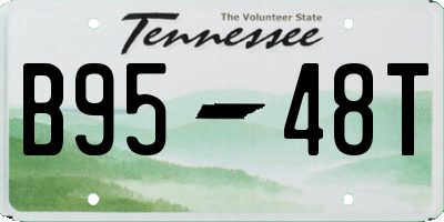 TN license plate B9548T