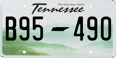 TN license plate B9549O