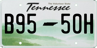 TN license plate B9550H