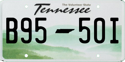 TN license plate B9550I