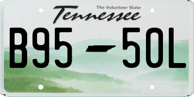 TN license plate B9550L