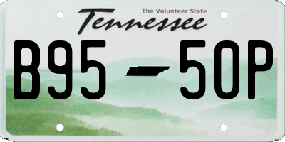 TN license plate B9550P