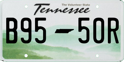 TN license plate B9550R