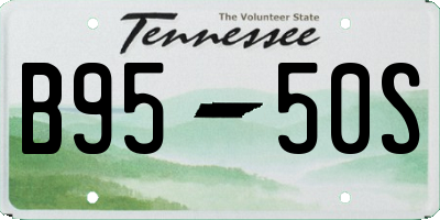 TN license plate B9550S