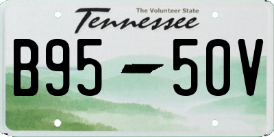 TN license plate B9550V