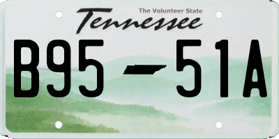 TN license plate B9551A
