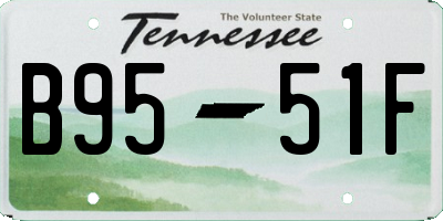 TN license plate B9551F