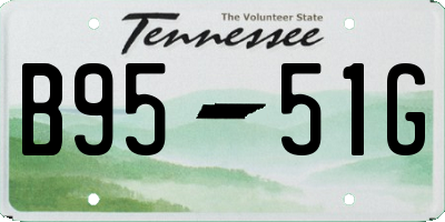 TN license plate B9551G