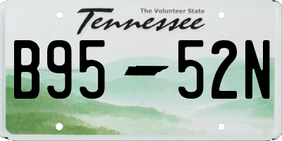 TN license plate B9552N