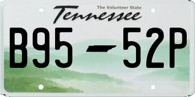TN license plate B9552P