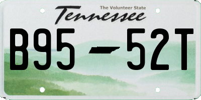 TN license plate B9552T