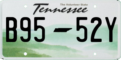 TN license plate B9552Y