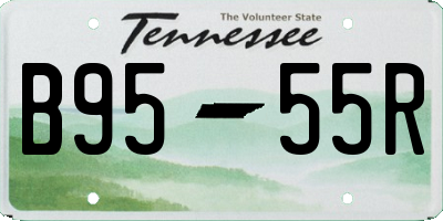TN license plate B9555R