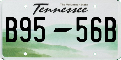 TN license plate B9556B