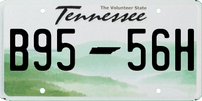 TN license plate B9556H