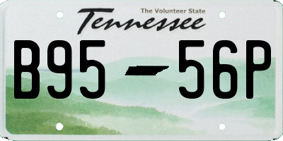 TN license plate B9556P