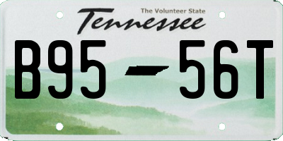 TN license plate B9556T