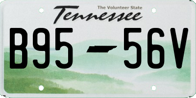 TN license plate B9556V