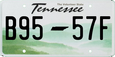 TN license plate B9557F