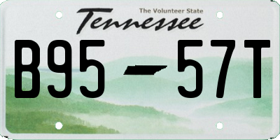 TN license plate B9557T
